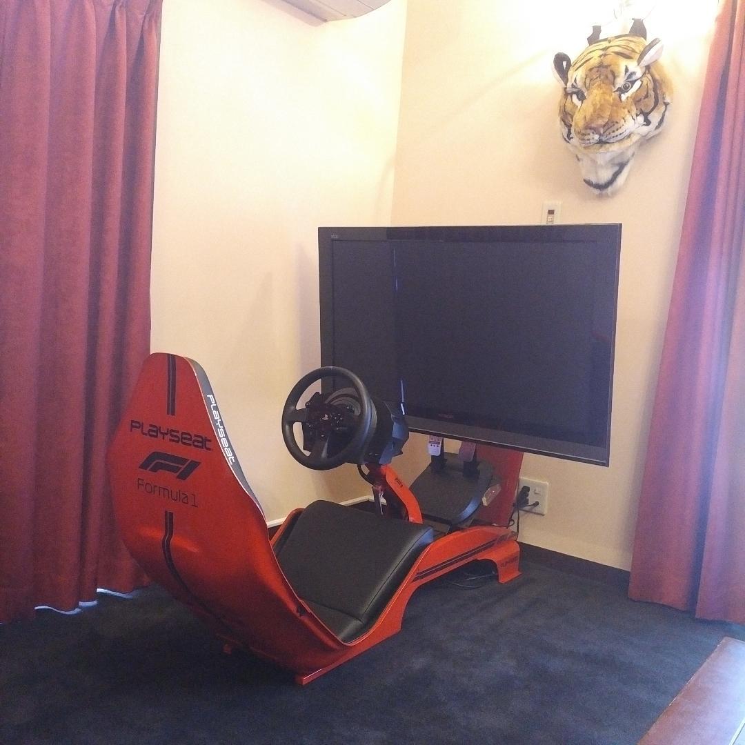 激レア グランツーリスモ レーシングコックピット プレイシート 赤