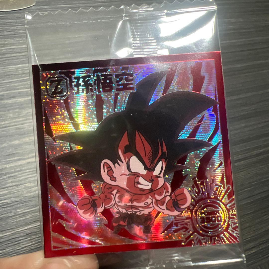 ドラゴンボール ウエハースシール 孫悟空 界王拳 - メルカリ