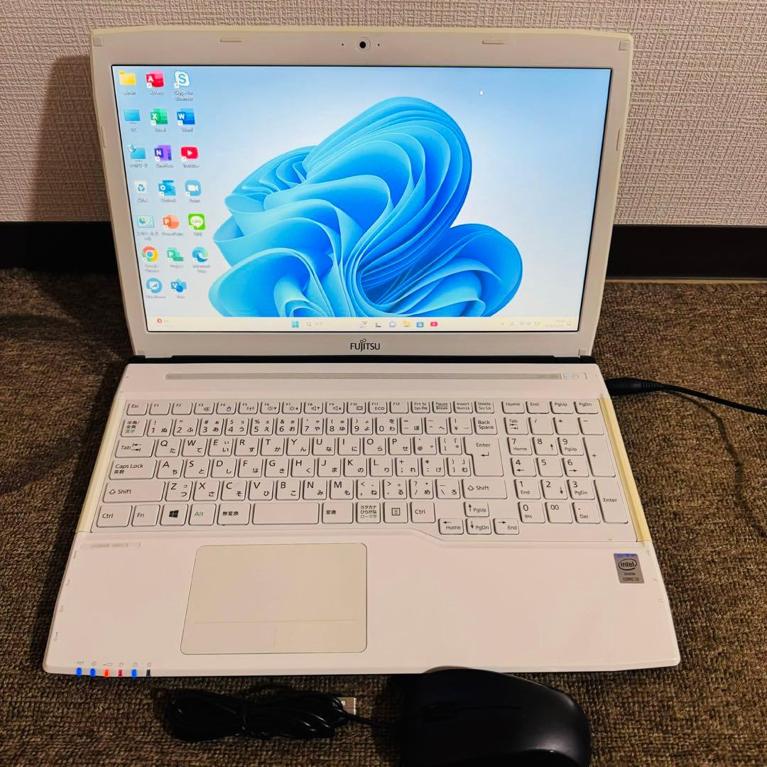 S283 Fujitsuノートパソコン WEBカメラSSDサクサク動くWin11 - メルカリ