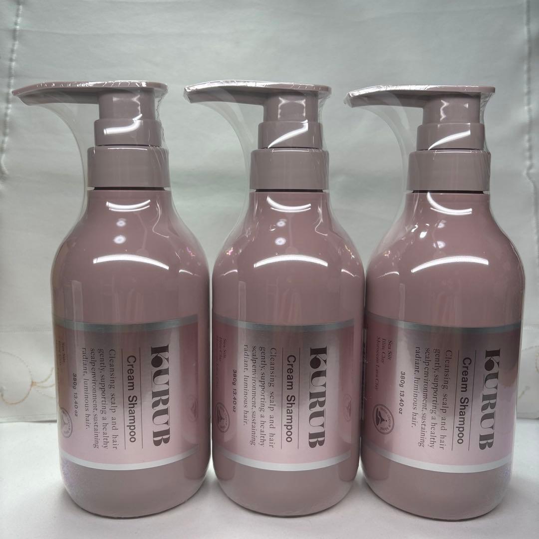 KURUB クリーム シャンプー 380g 3本セット
