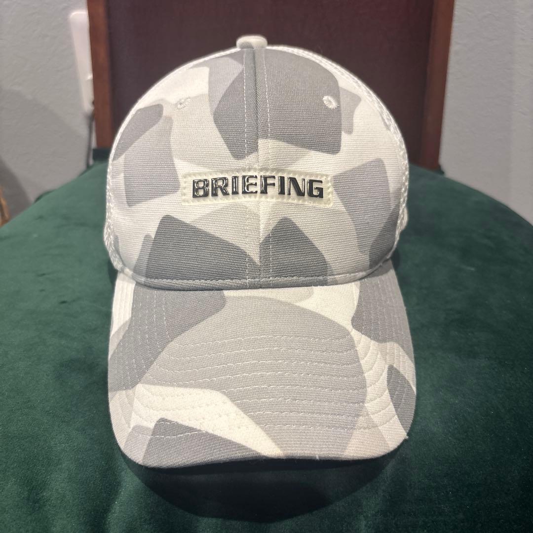 ブリーフィング　試着のみ　ゴルフキャップ　迷彩　グレー✖️ホワイト BRIEFING GOLF - MENS TC TWILL CAP PRO | キャップ | グレー | ゴルフ