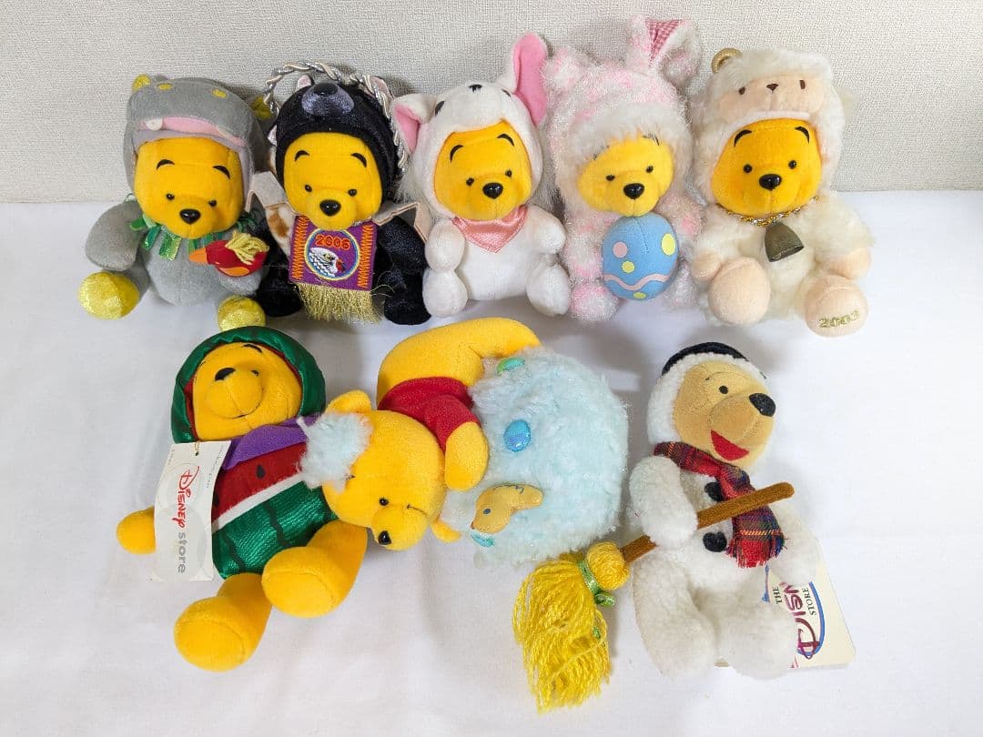 くまのプーさん 動物 着ぐるみ ぬいぐるみ 8体セット まとめ売り くまのプーさん お着替えフィギュアマスコット パート8 ～1＆3