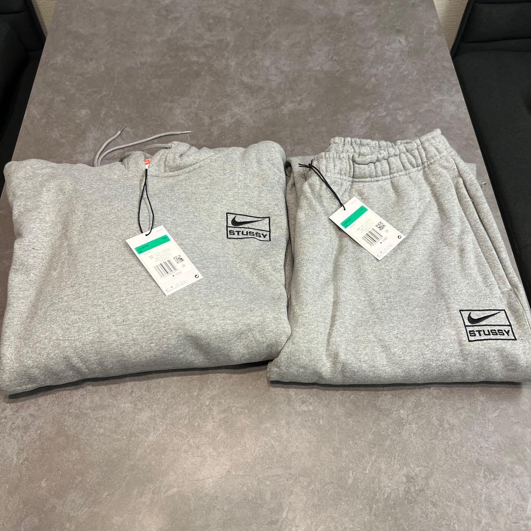 正規品 stussy nike セットアップ XLサイズ スウェット グレー - メルカリ