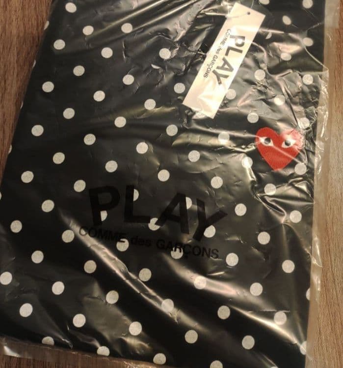 MPLAY COMME des GARÇONS ドット柄 水玉柄長袖Tシャツ M - メルカリ