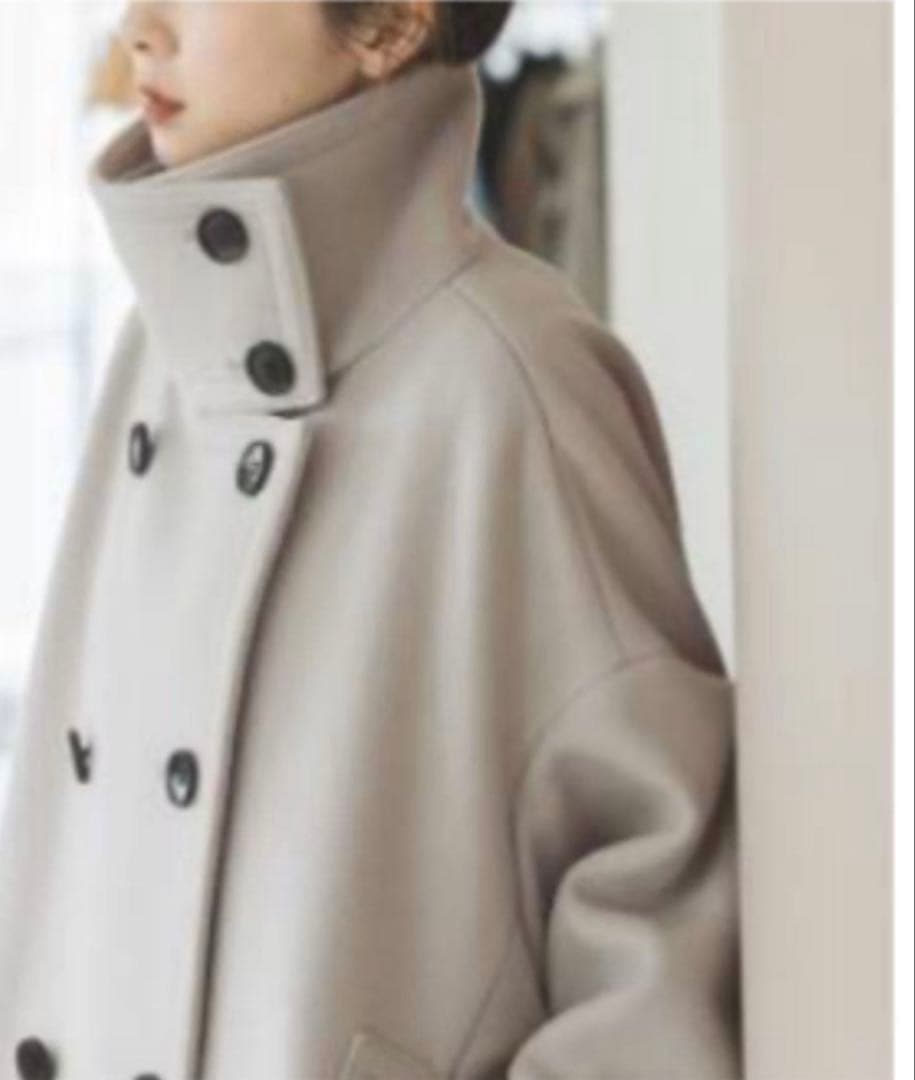 NOBLEスタンドカラーオーバーコート　イエナ　新品未使用 ノーブル NOBLE 《追加・WEB限定カラー》スタンドカラーオーバーコート