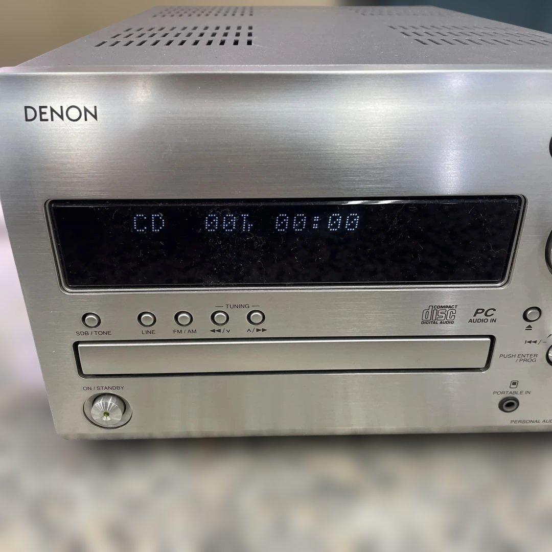 DENON デノン CD ミニコンポ D-MX11 シルバー 2007年製 格安 - メルカリ
