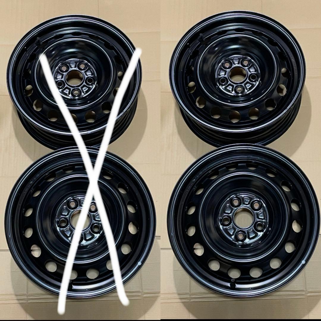 ②超メルカリ市期間中セール【送料込】シエンタ　納車外し　鉄ホイール　2本 楽天市場】トヨタ シエンタ 15インチ 純正スチールホイール 4本 新車