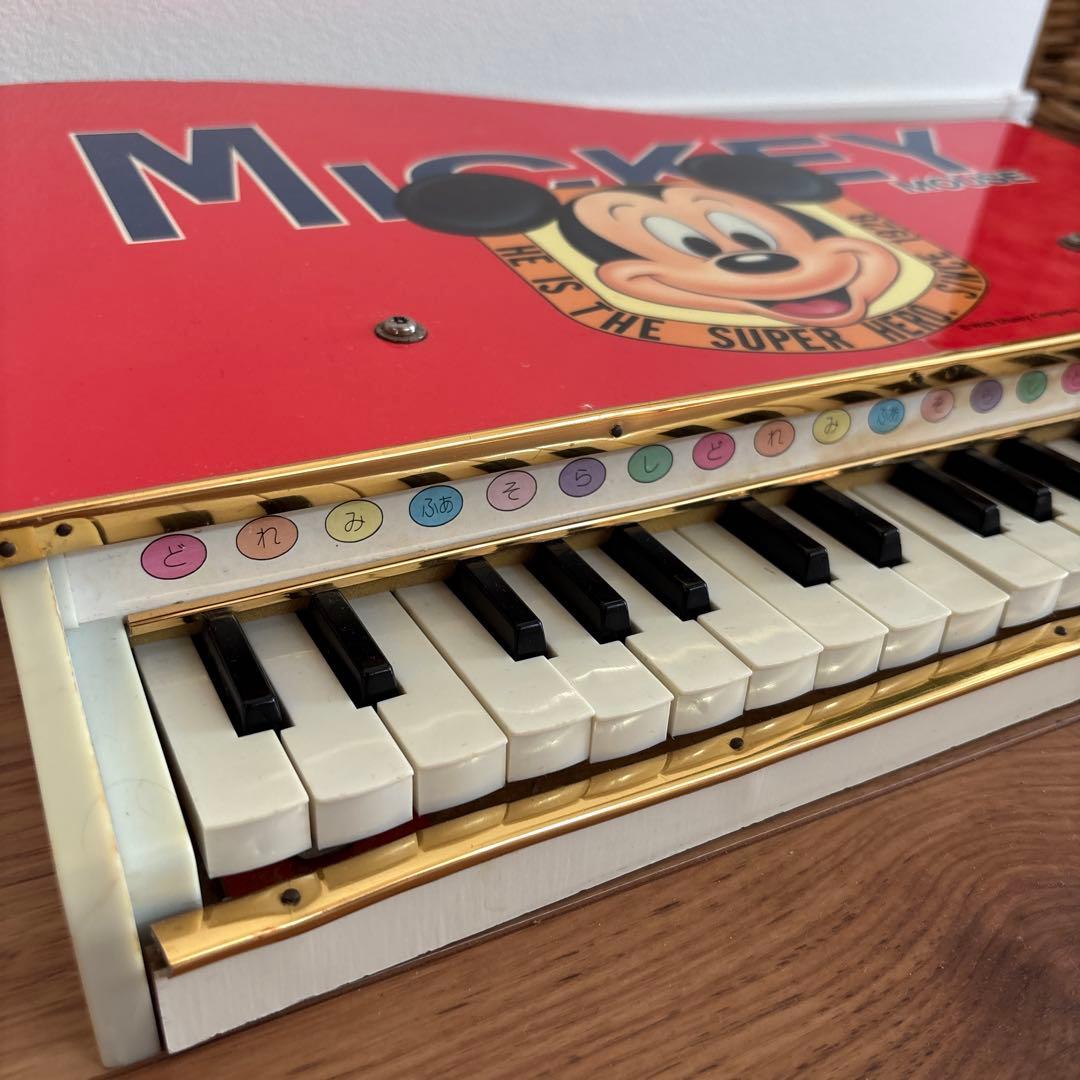 ミッキーマウス レトロ ピアノ おもちゃ - メルカリ
