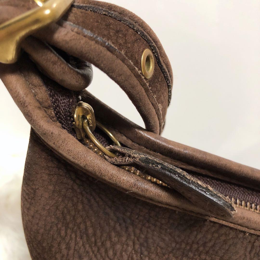 希少品✨️】オールドコーチ ミニショルダーバッグ レザー 巾着型 円型