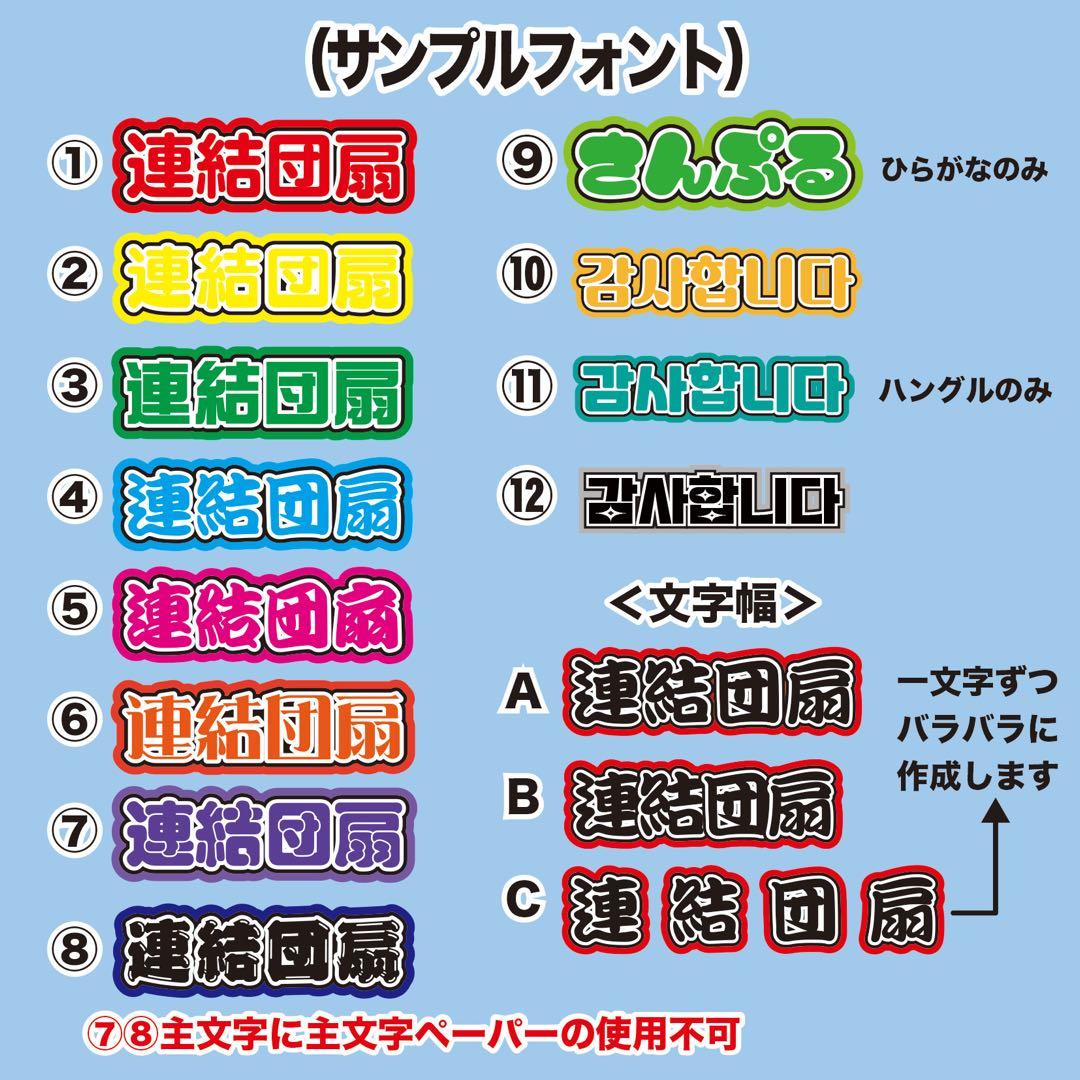 連結文字パネル うちわ文字 オーダー 文字パネル - メルカリ