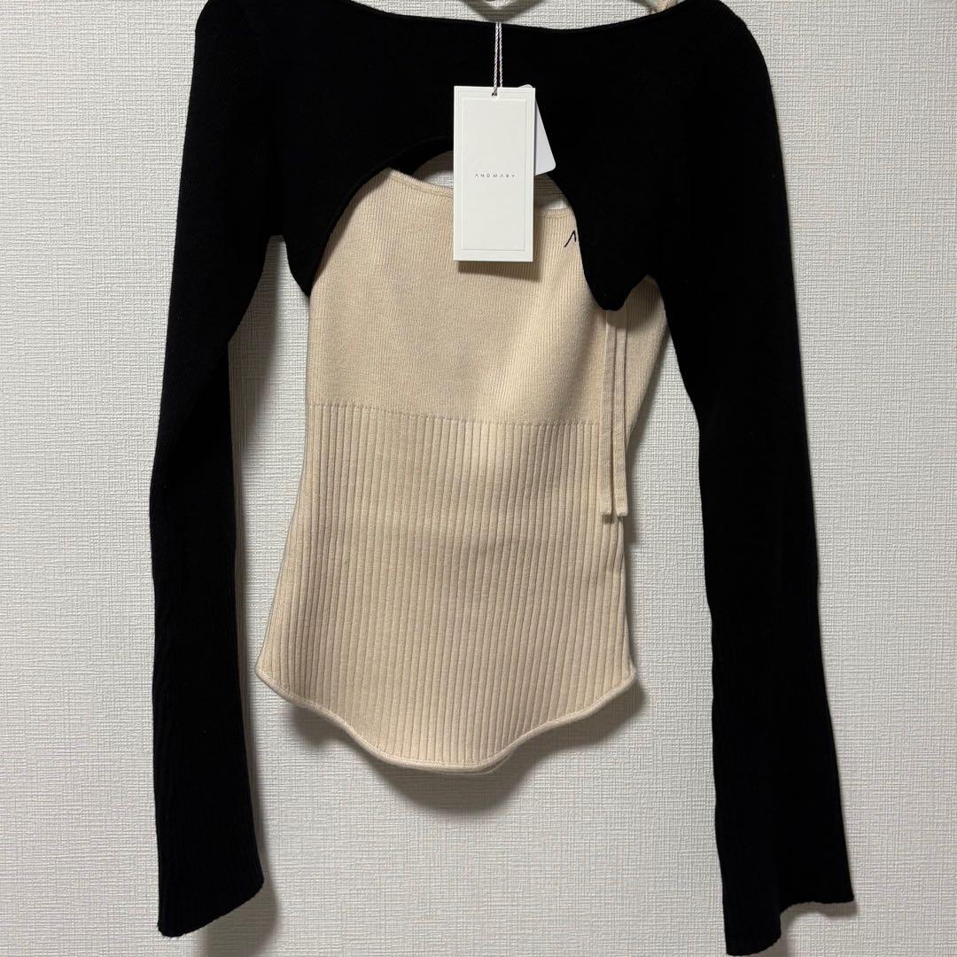 Bebe ribbon set tops andmary アンドマリー - メルカリ