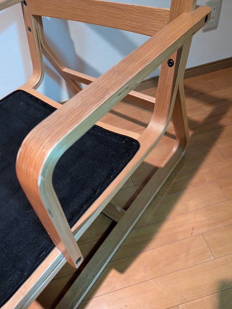 《送料込》無印良品リビングでもダイニングでもつかえるソファチェア アーム 椅子