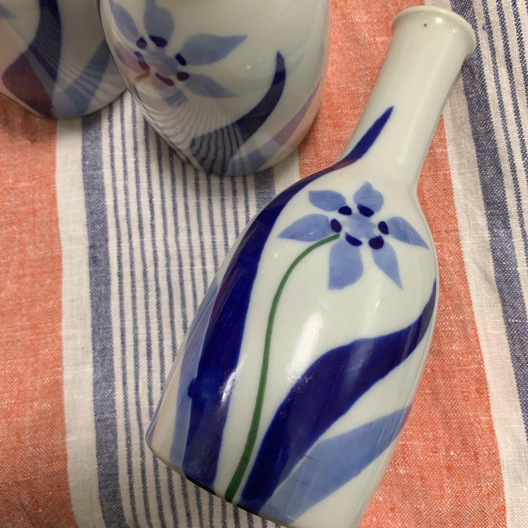 値下げ中！茶道具 竹泉 徳利 手描き 水仙 とっくり