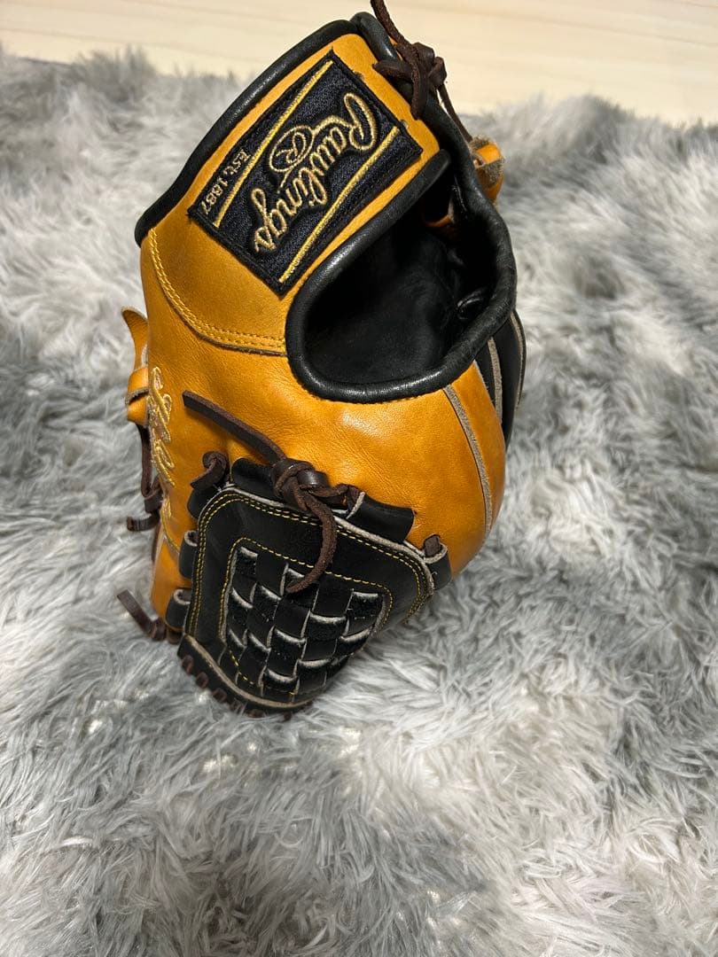 ローリングス 軟式グローブ オレンジ/黒 オーダー品