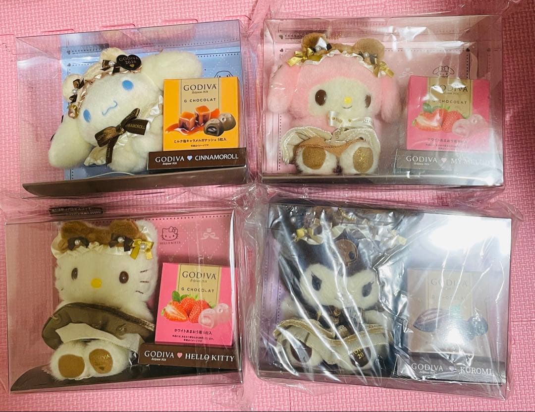 サンリオハローキティマイメロディクロミシナモロールゴディバ&マスコットホルダー サンリオ×GODIVA「ハローキティ/マイメロディ/シナモロール/クロミ