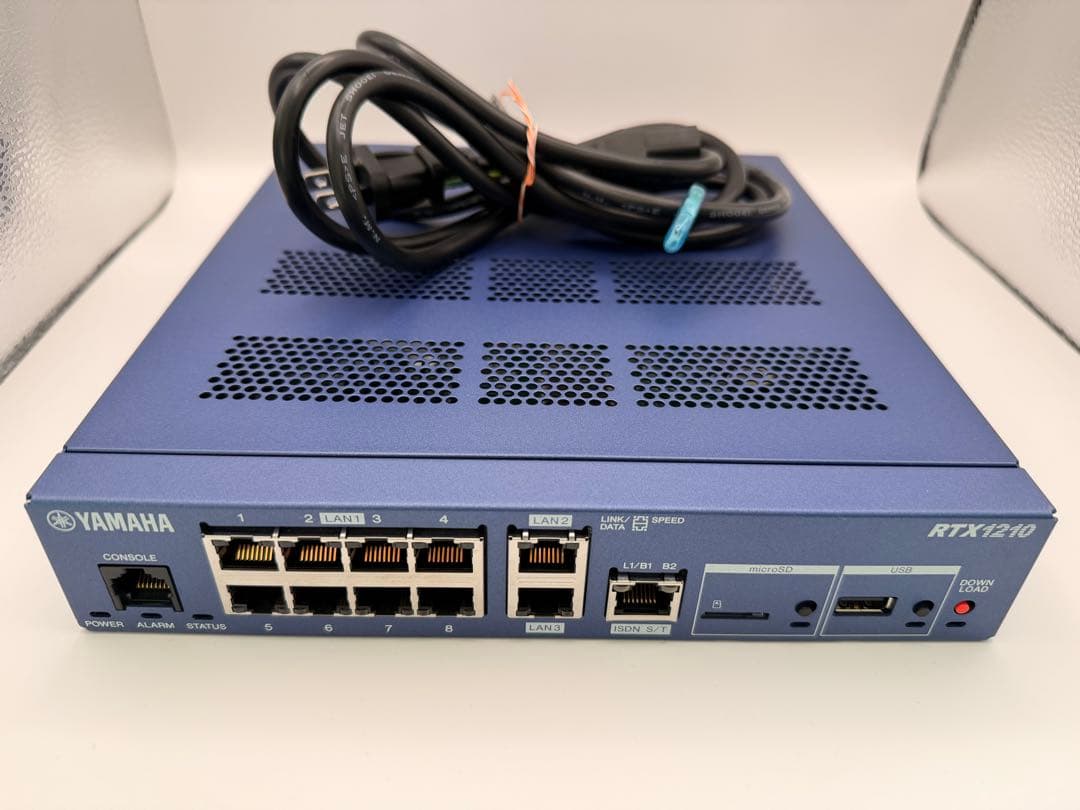 YAMAHA RTX1210 ルーター 初期化済み □YAMAHA RTX1210 有線 ルーター 初期化済 通電確認のみ 通電確認済