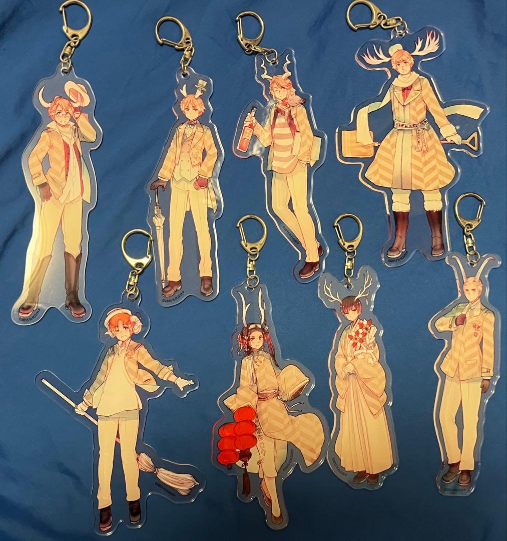 ヘタリア つのたりあ アクリルキーホルダー 8種セット - メルカリ