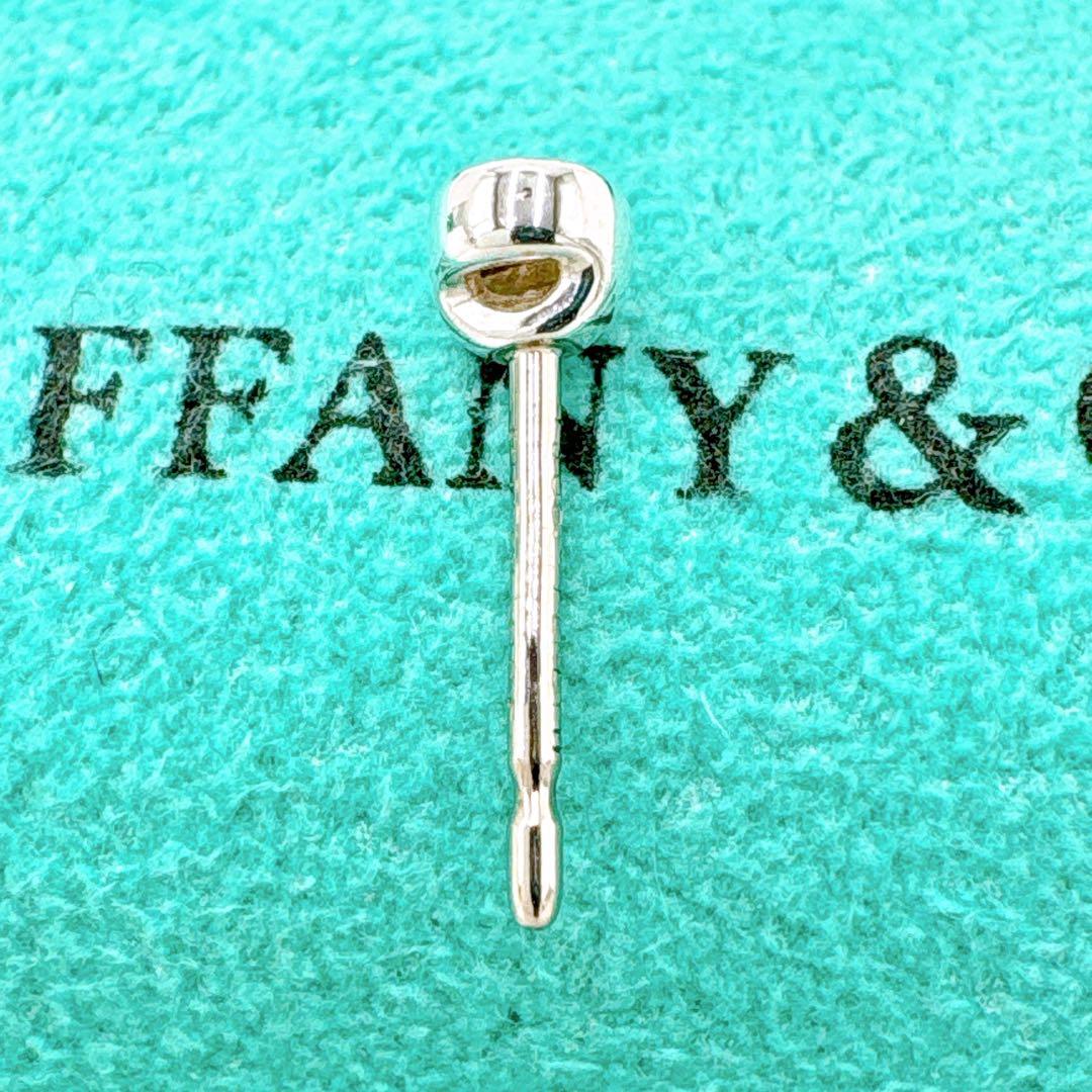 極美品 ティファニー バイザヤード ダイヤ 3.5mm 片耳ピアス シルバー
