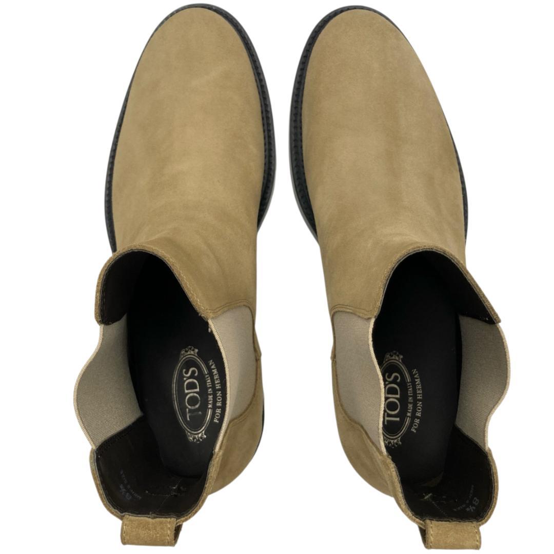 美品トッズ ロンハーマン別注 サイドゴアブーツ 8 1/2 ベージュ