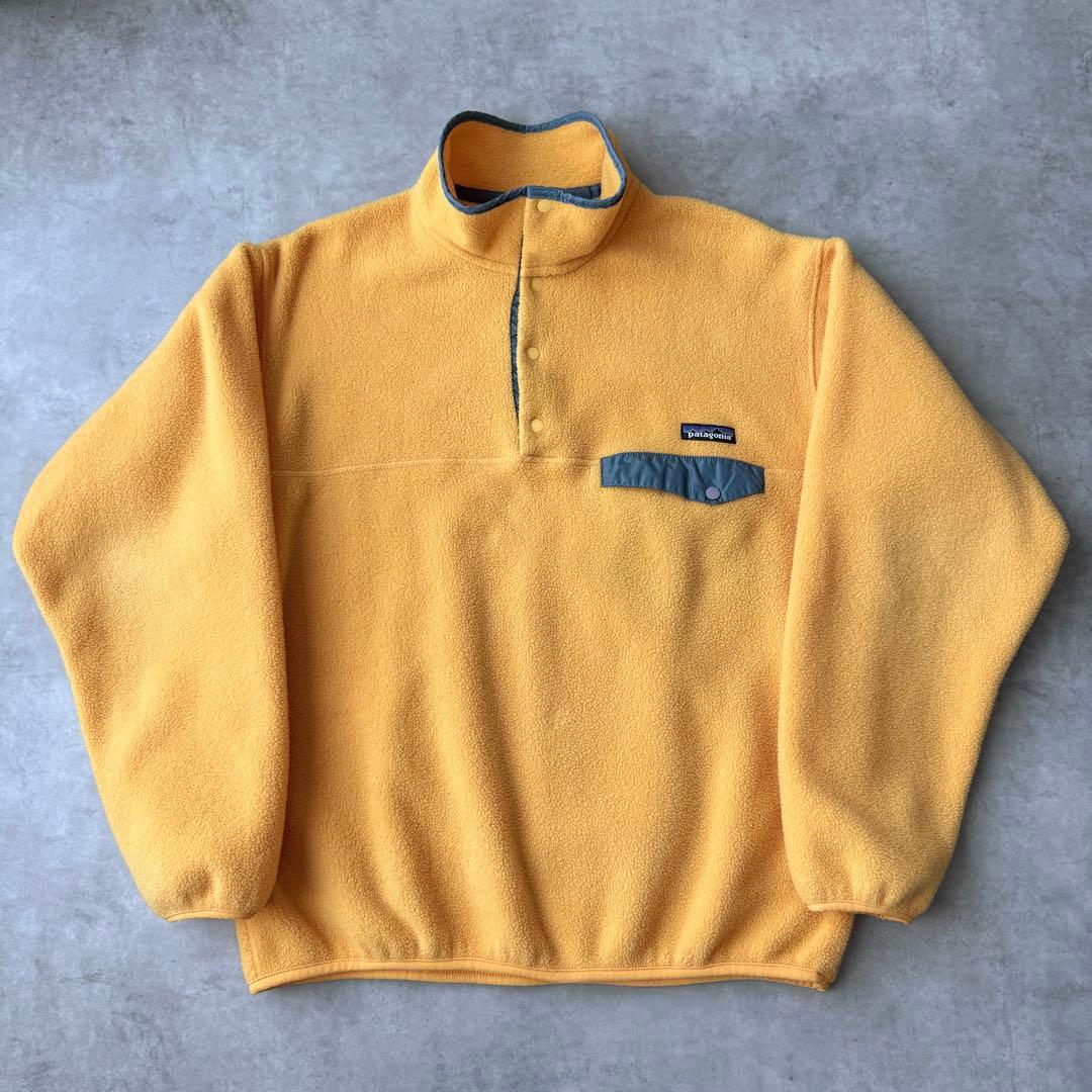 真*佑様 90s パタゴニア シンチラ スナップT Mサイズ USA製 イエロー