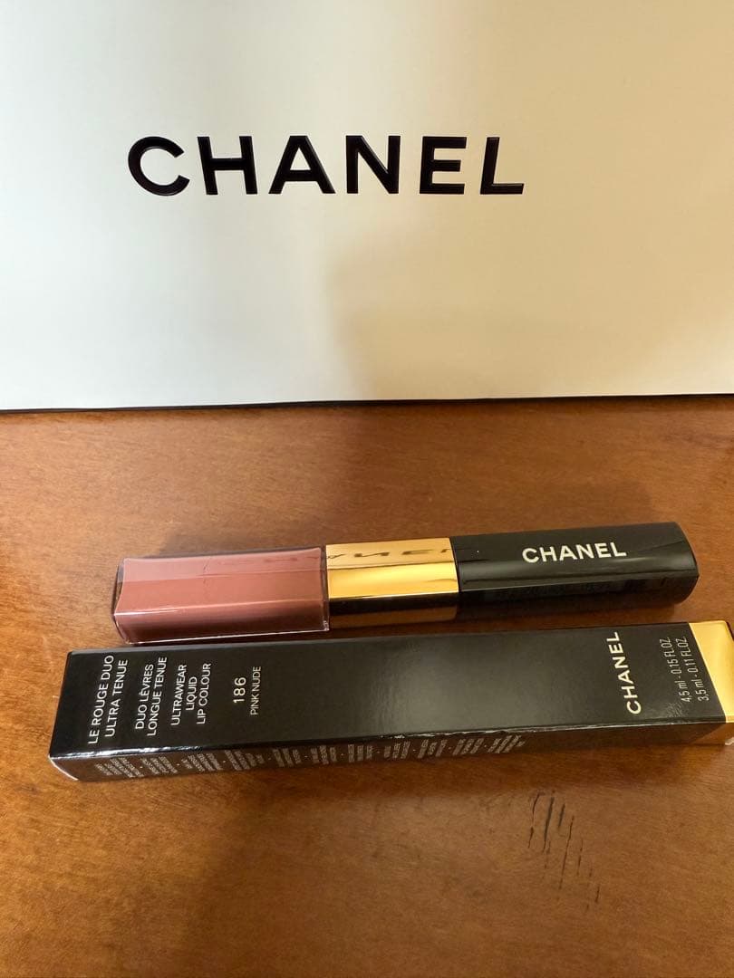 k*t様 CHANEL ル ルージュ デュオ ウルトラ トゥニュ186 新品未使 ル ルージュ デュオ ウルトラ トゥニュ｜CHANELの口コミ - ル ルージュ