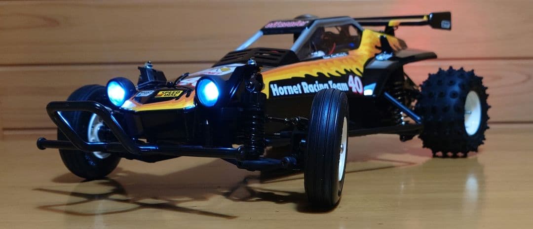 タミヤRCホーネットEVO.(LEDライト付)＆プロポ＆バッテリー充電器完成