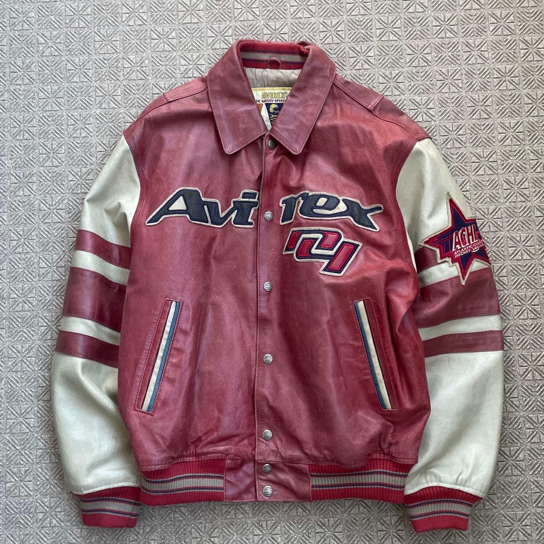 90s 初期品AVIREX GOALERS leather JACKET - メルカリ