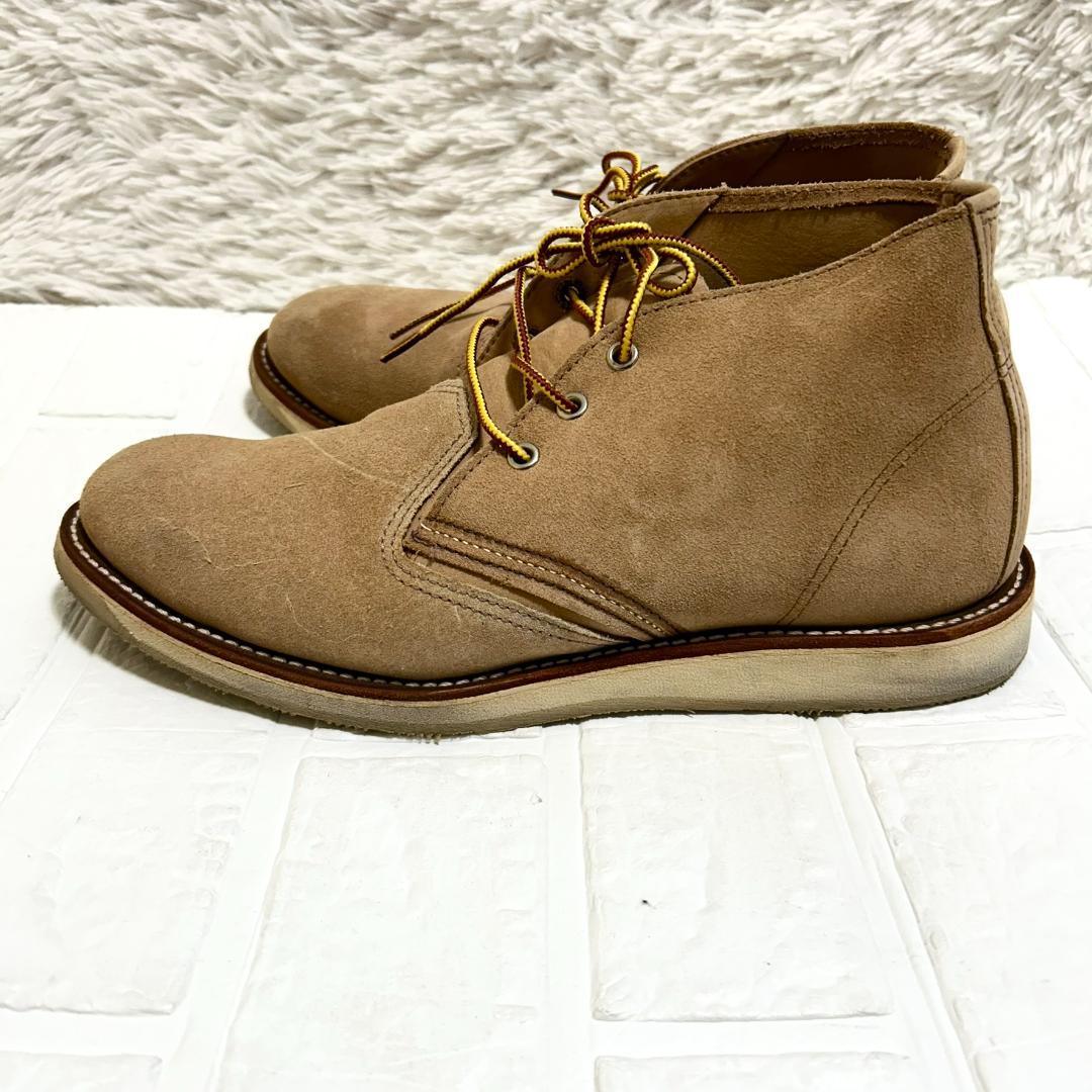 レッドウィング 3143 チャッカブーツ スエード ベージュ 28.5cm