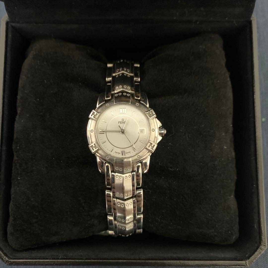 FENDI 美品 レディース 腕時計 クオーツ 3500L FENDI（フェンディ） 腕時計 クオーツ SS 660L ブルー盤 ステンレス