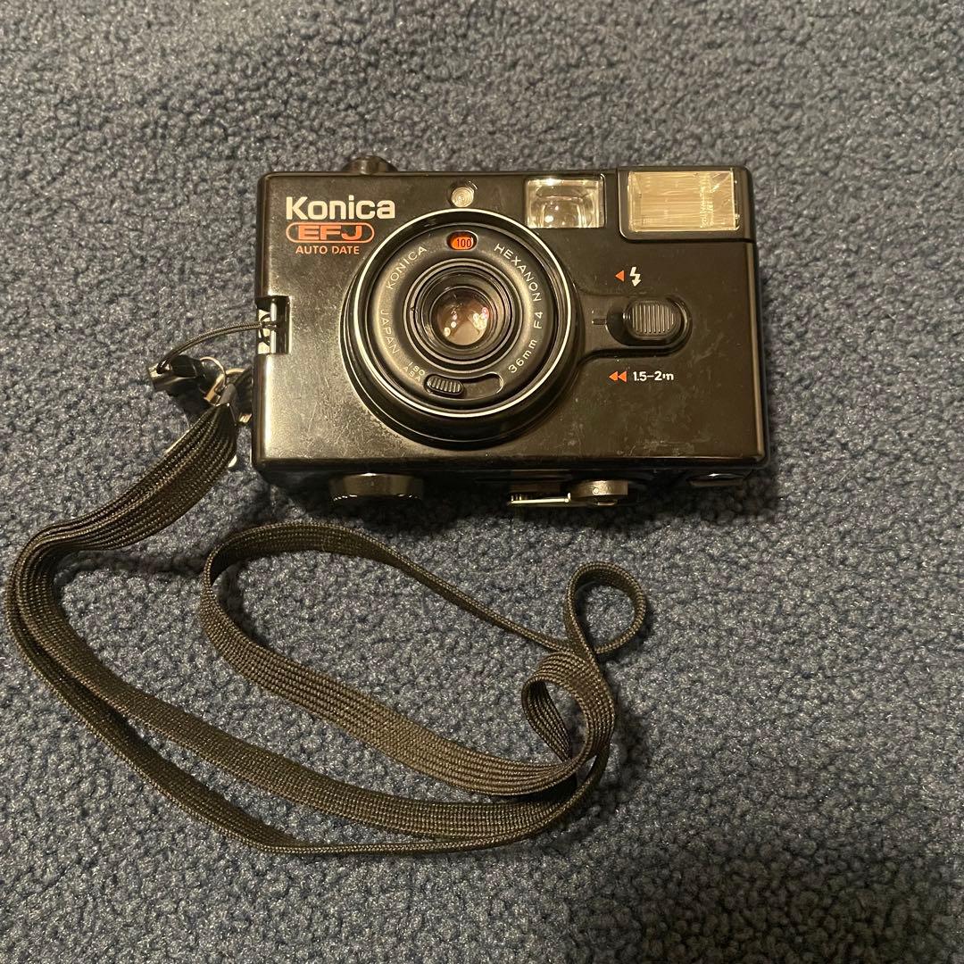 動作確認済】Konica EFJ Auto Date ブラック フィルムカメラ - メルカリ