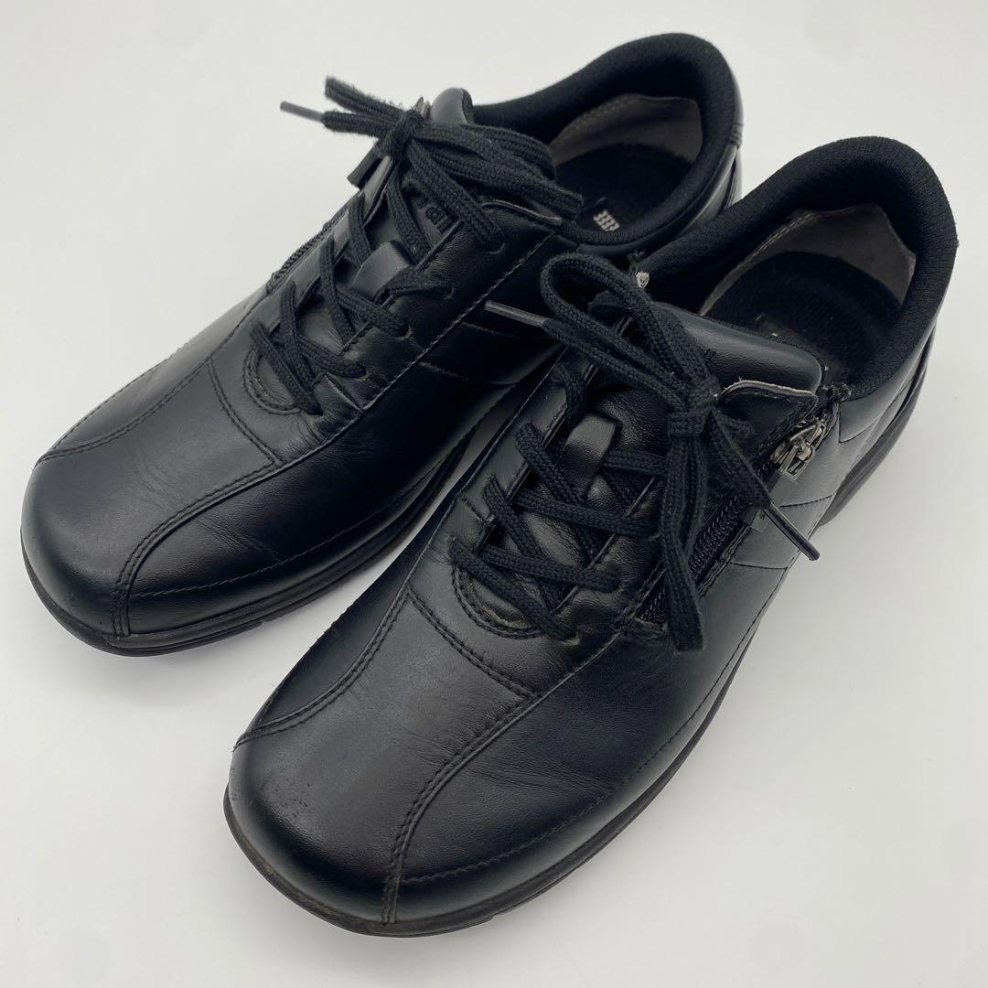 アサヒ メディカルウォーク レザー黒 24cm 4E サイドジップ SHM - メルカリ