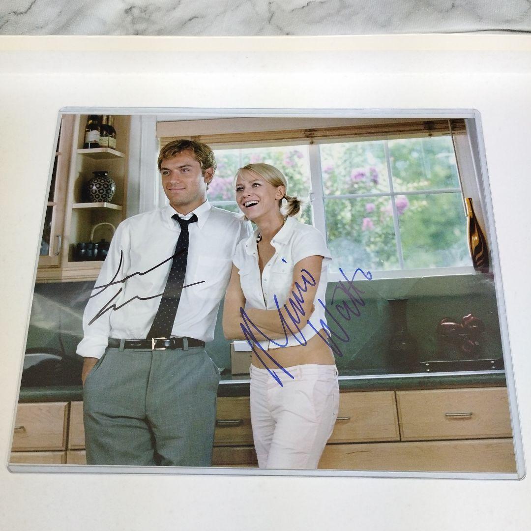 映画 アルフィ ナオミ・ワッツ&ジュード・ロウ 直筆サイン入り8X10