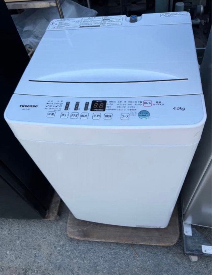 2019年式 4.5kg ハイセンス 洗濯機 HW-T45D