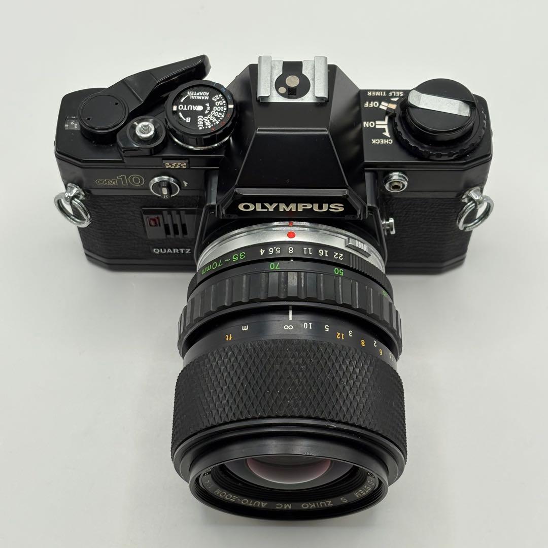 OLYMPUS OM10 ブラック ＋ 35-70mm ズームレンズ 動作未確認 - メルカリ