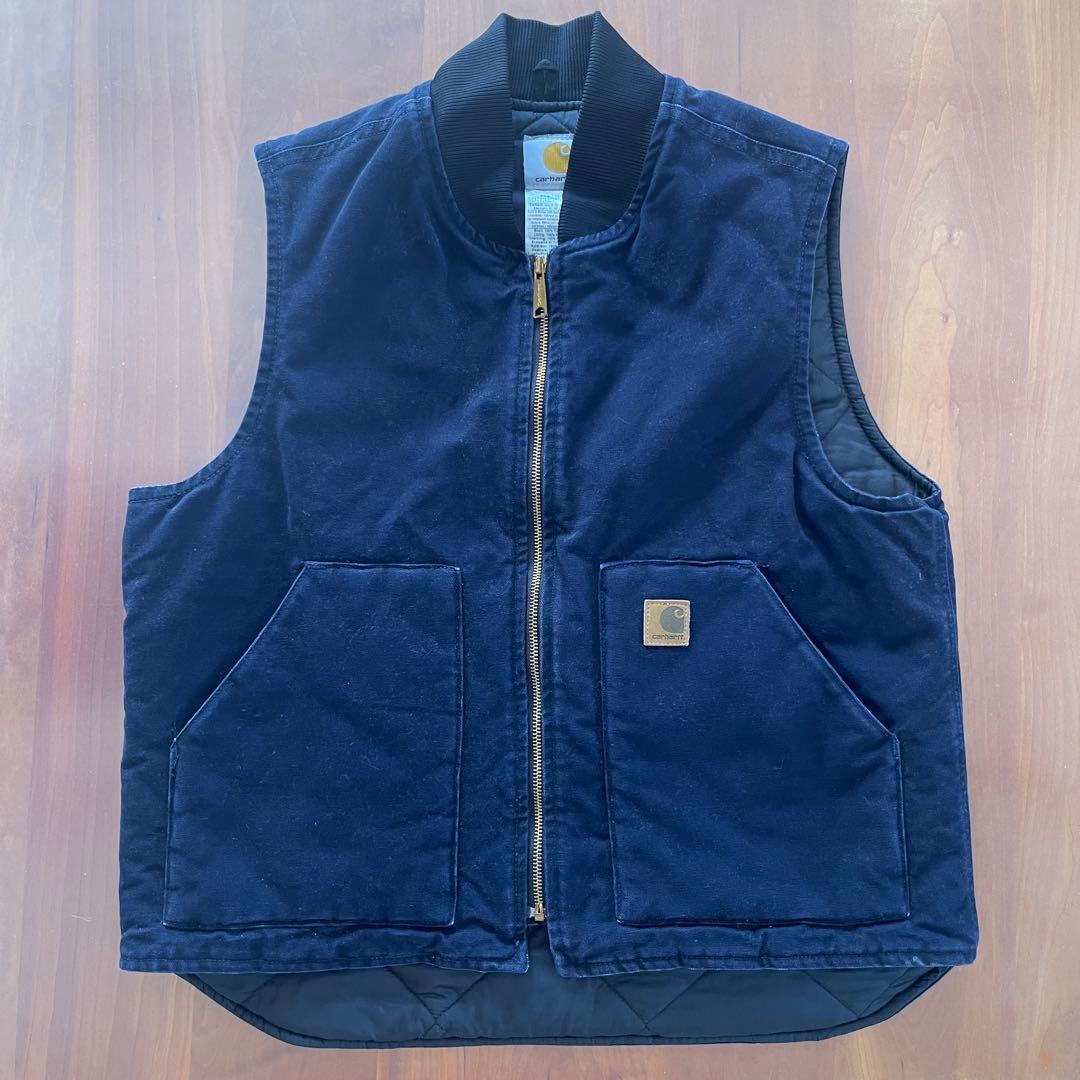 ★カーハート　carhartt vtg ダックベスト V02 MDT★Lサイズ★ carhartt vtg ダックベスト V02 MDT L☆USA☆フェード - メルカリ
