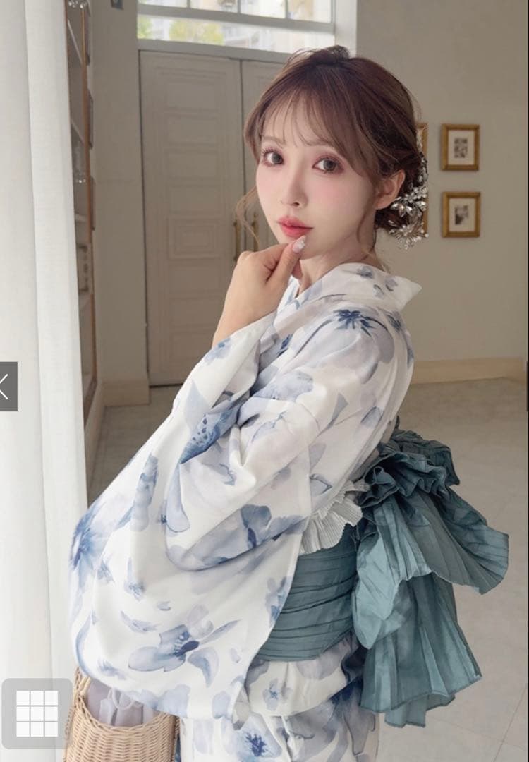 GRL 3点セット2Way水彩花柄浴衣セット - メルカリ