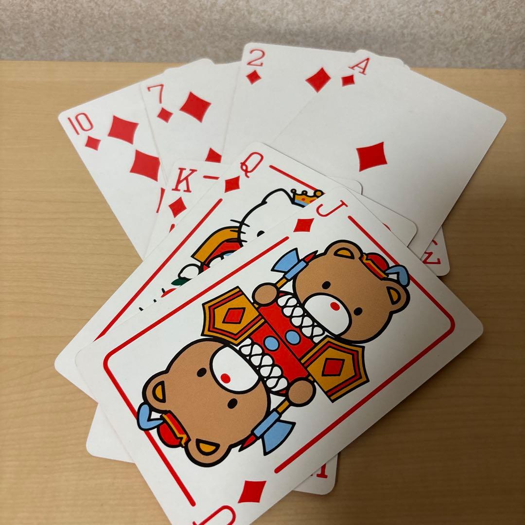 超レア】ハローキティ クリスマス ビッグトランプ - メルカリ