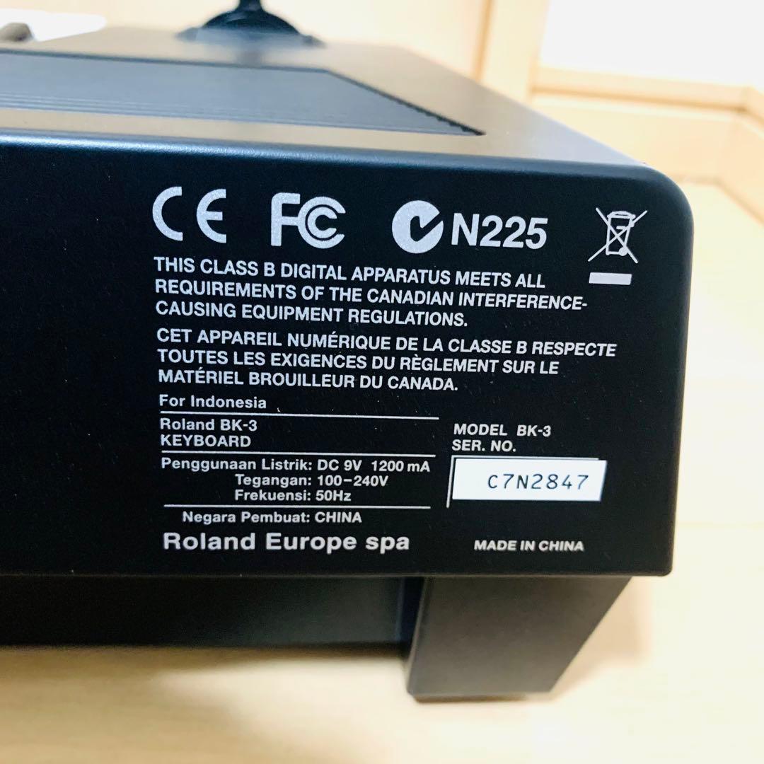 未使用級】Roland ローランド シンセサイザー BK-3 動作品