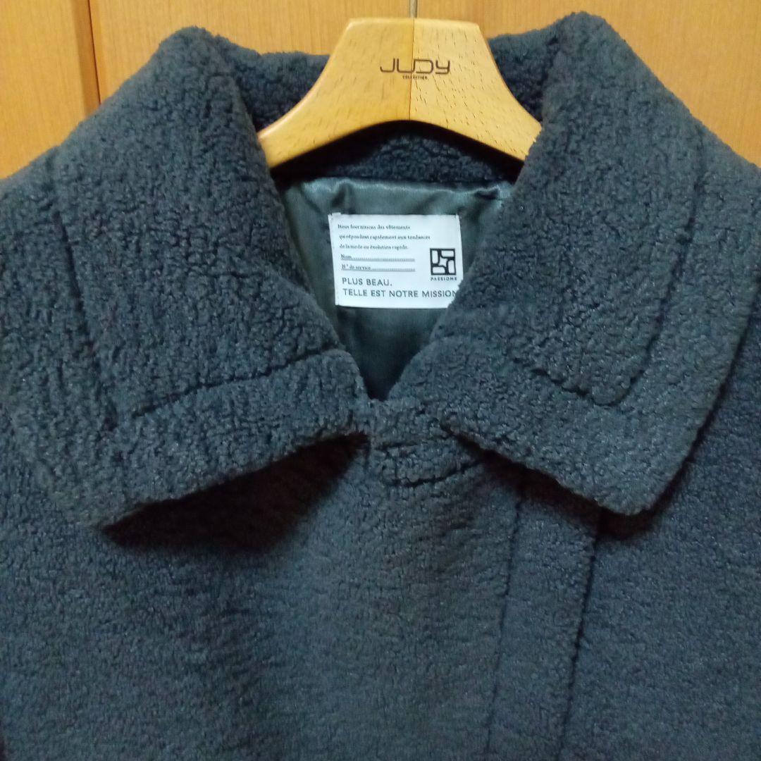 美品❢パシオーネ ボアショートコート ポンチョ テディベア - メルカリ