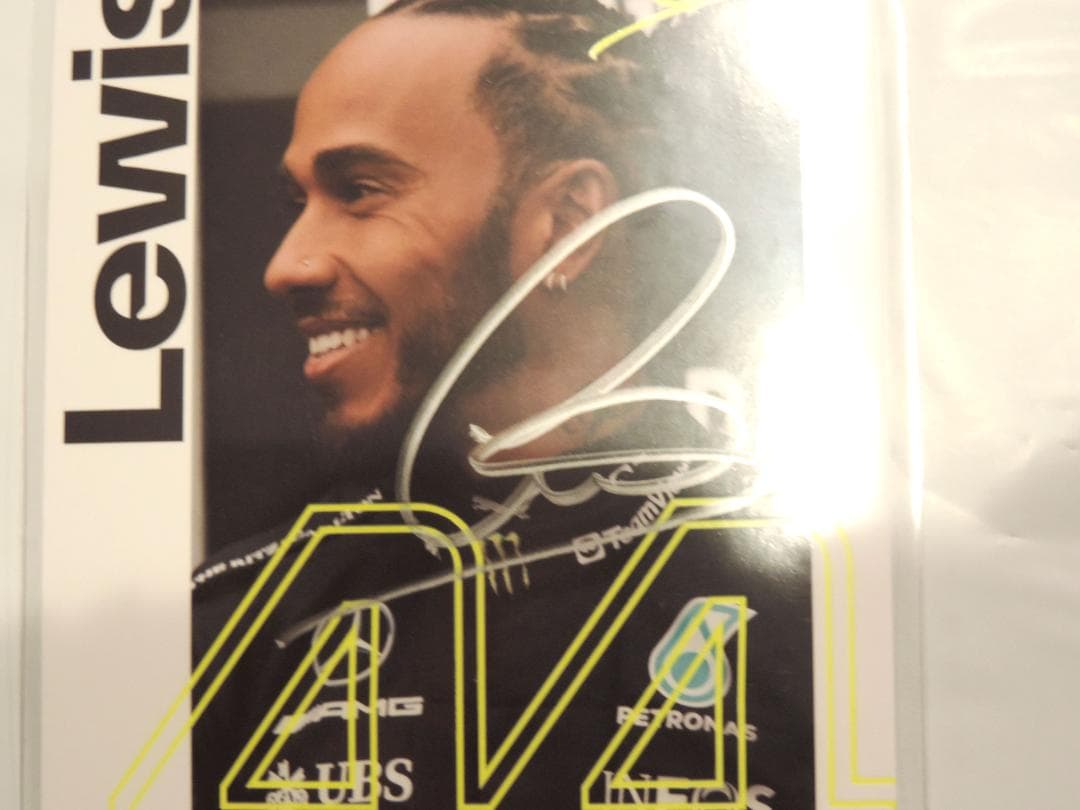 ルイス・ハミルトン 2023年 メルセデス 直筆サイン入り ドライバー