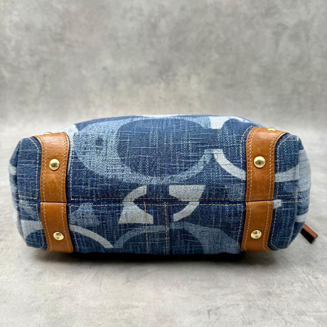COACH コーチ ワンショルダーバッグ シグネチャー デニム 12197 - メルカリ