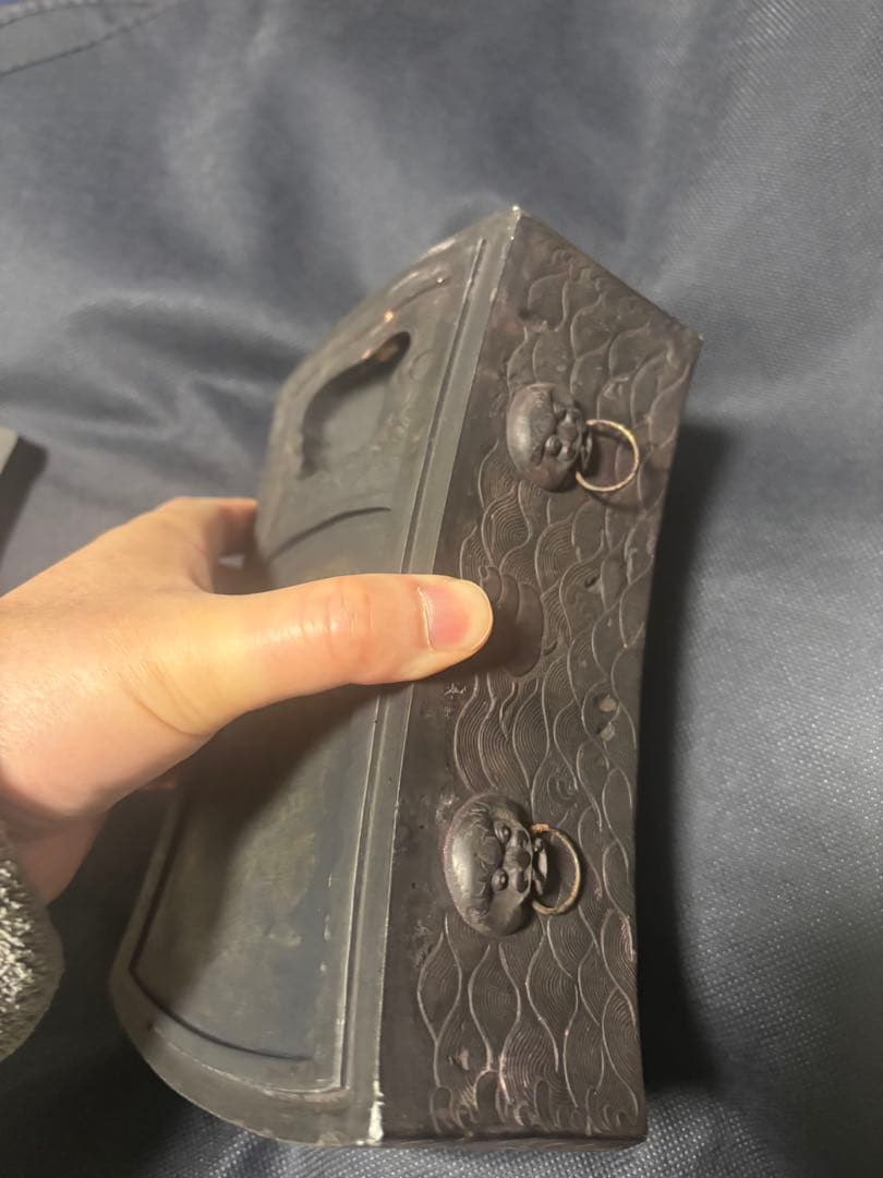 中国古美術品 神獣彫硯 雪浪金星硯 清の時代 高鳳翰 - メルカリ