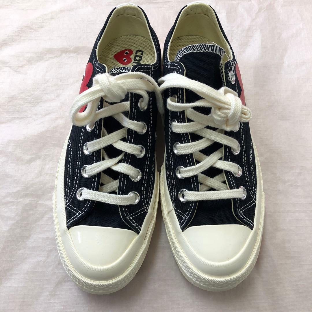 新品未使用PLAYCOMMEdesGARCONSconversコラボスニーカー コムデギャルソン COMME des GARCONS AZ-K111 コンバースコラボ