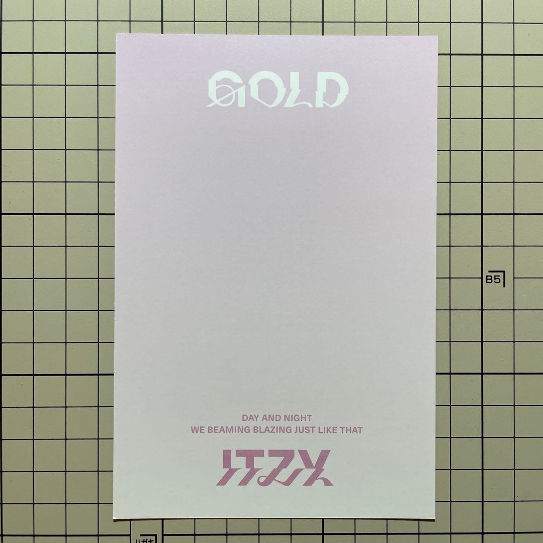 ITZY GOLD US限定 リュジン 直筆サイン入り ポストカード - メルカリ