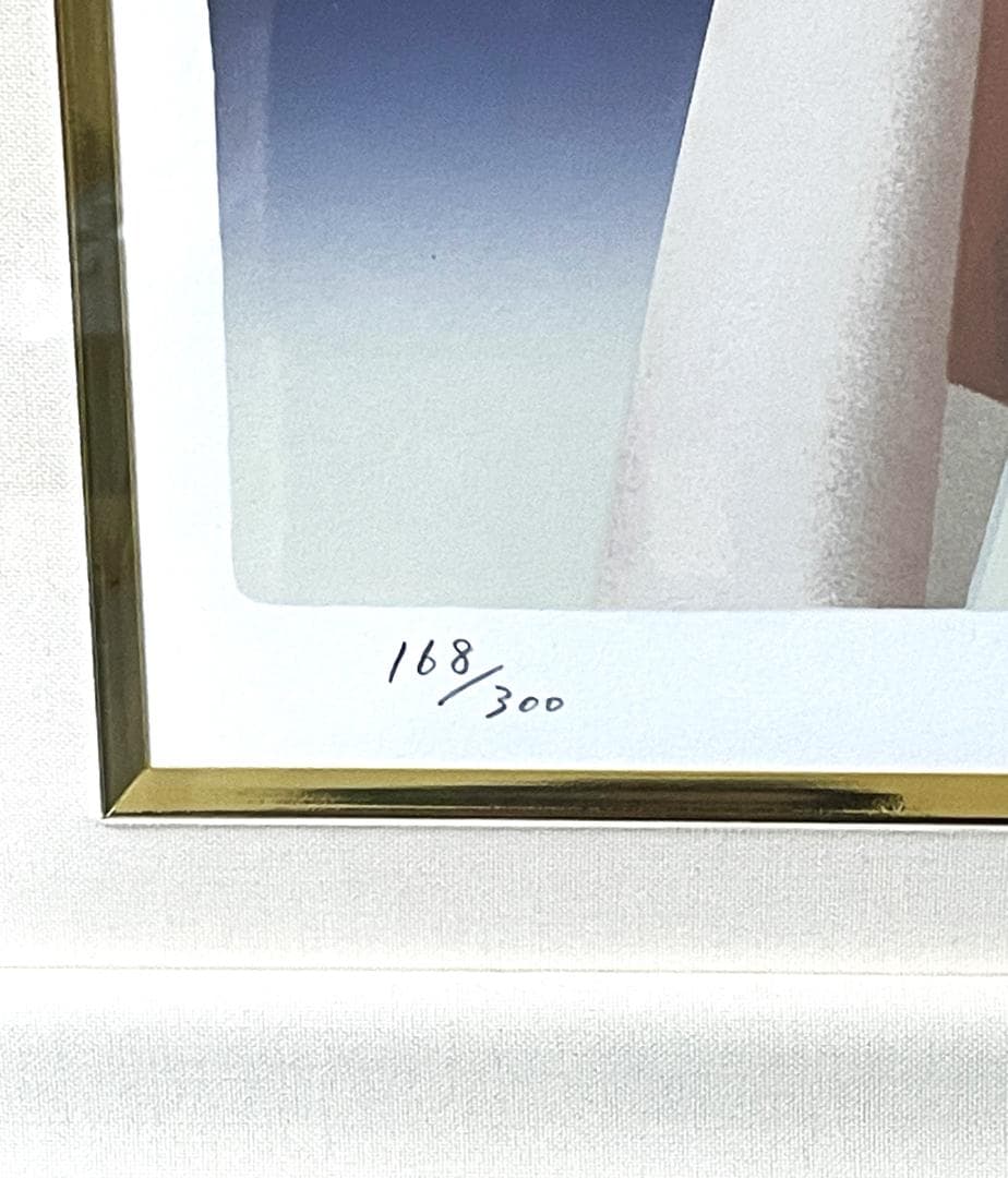 東郷青児 【赤い塔】 シルクスクリーン 直筆サイン 印章有り - メルカリ