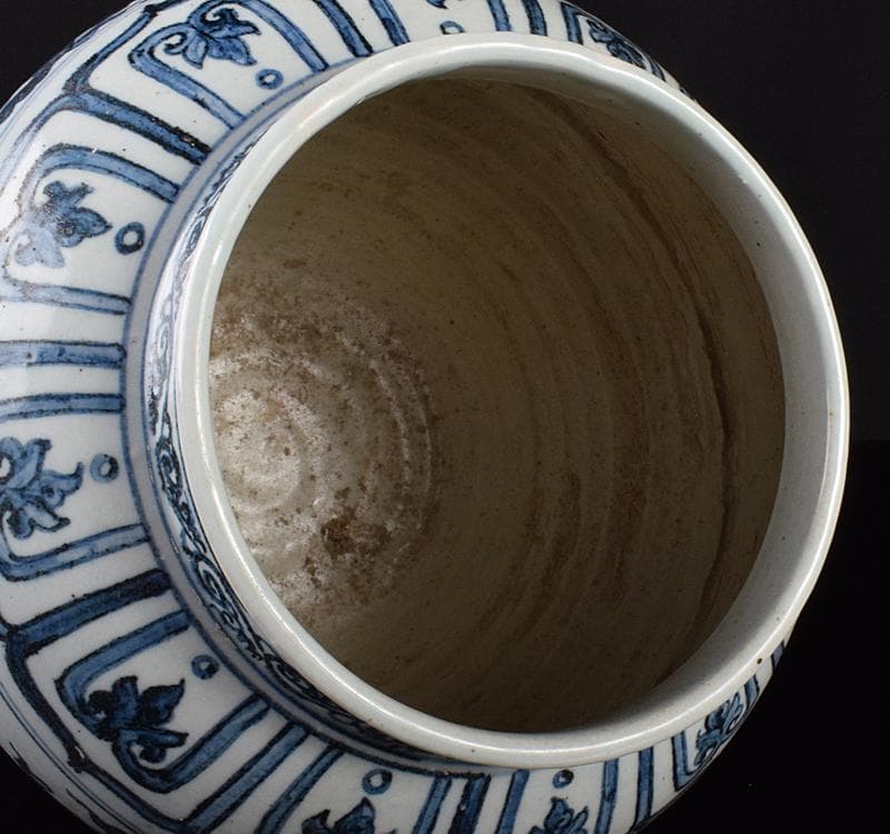 中国 青花 雲鶴文 壷 C 3743C - メルカリ