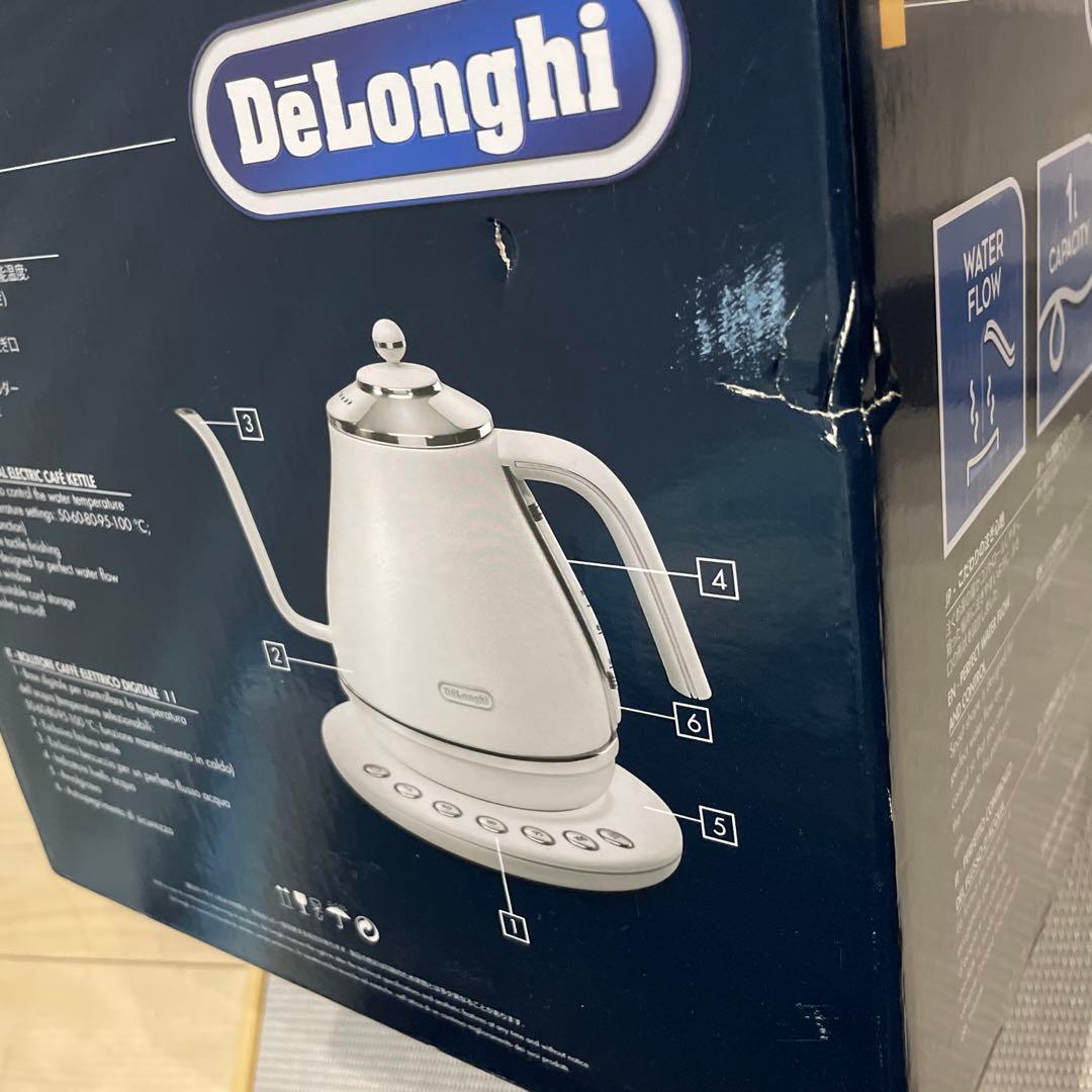 DeLonghi 電気ケトル KBOE1230J-W ポット ホワイト 未使用品 - メルカリ