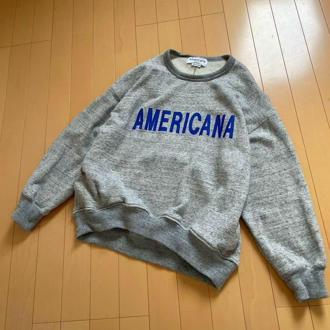 m*g様 AMERICANA×MMN アメリカーナ 別注アイテム 裏毛ロゴスウェ