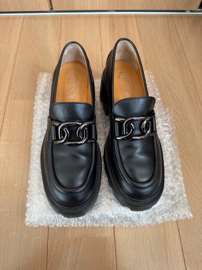 TOD'S レザー ローファー ケイト ブラック 35.5 Woman ブラック ケイト レザー ローファー XXW79A0DD00NF541MB999 | Tods
