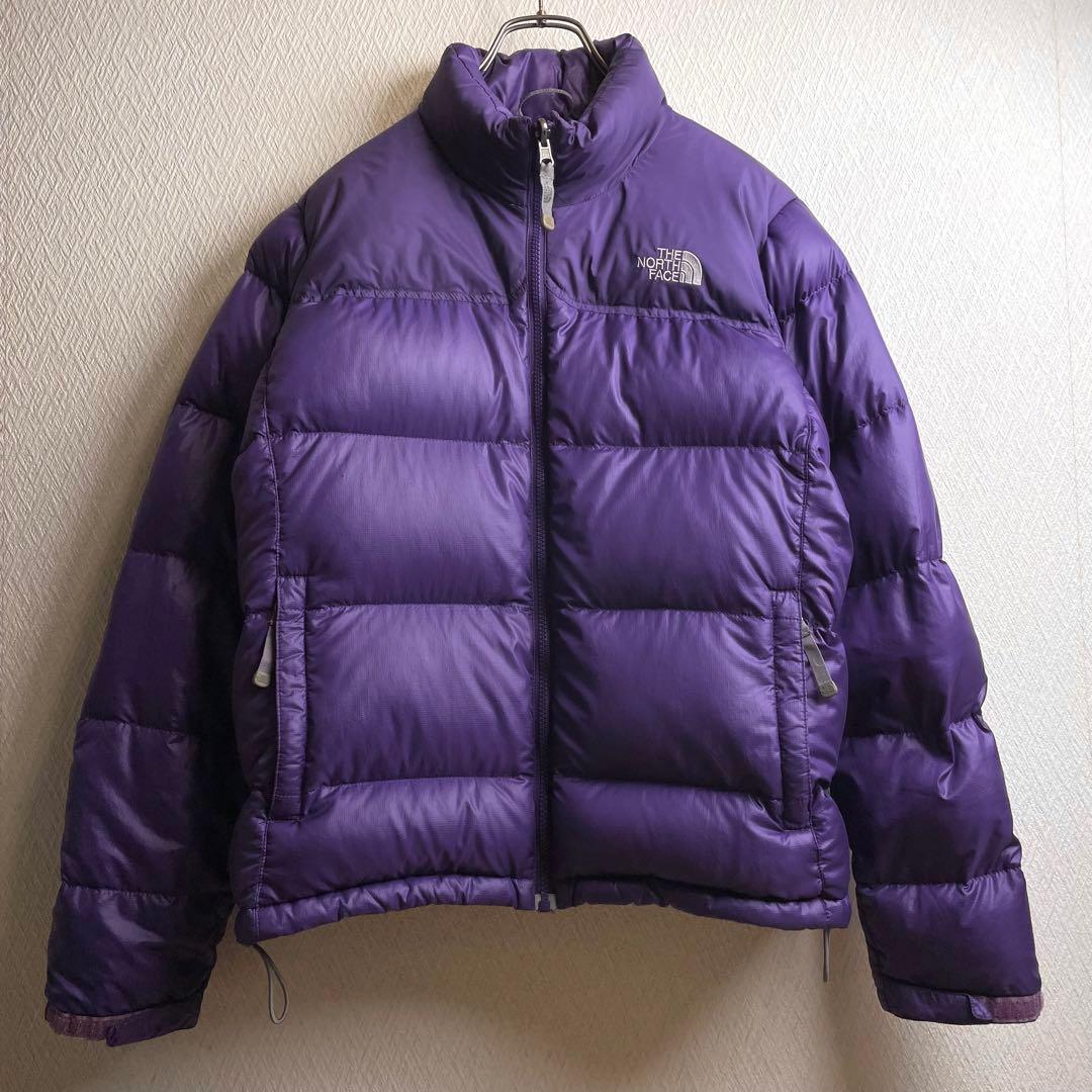 ノースフェイス ダウンジャケット ヌプシ パープル 紫 レディース L